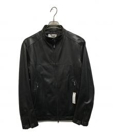 moniseur NICOLE×ex/tra（ムッシュ・ニコル×エクストラ）の古着「ラムレザー ライダースブルゾン」｜ブラック