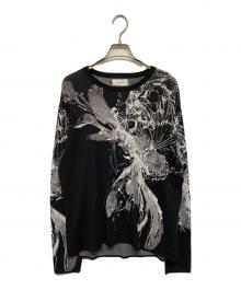 TAAKK（ターク）の古着「JACQUARD KNIT(ジャガードニット)」｜ブラック