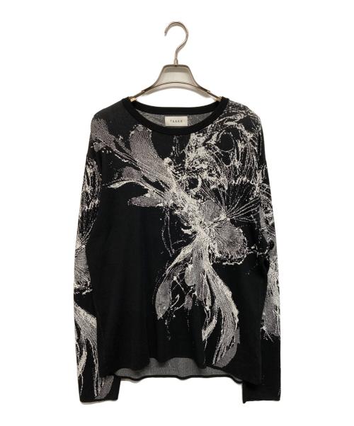 TAAKK（ターク）TAAKK (ターク) JACQUARD KNIT(ジャガードニット) ブラック サイズ:2の古着・服飾アイテム