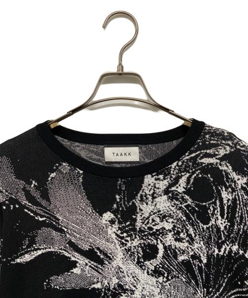 TAAKK（ターク）TAAKK (ターク) JACQUARD KNIT(ジャガードニット) ブラック サイズ:2の古着・服飾アイテム