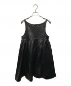 little sunny biteリトルサニーバイト）の古着「ノースリーブワンピース」｜ブラック
