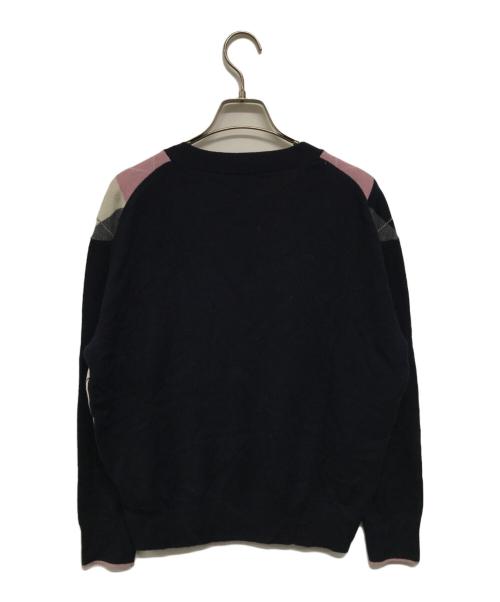 Spick and Span（スピック＆スパン）Spick and Span (スピック＆スパン) アーガイルVネックプルオーバー ネイビー サイズ:SIZE FREEの古着・服飾アイテム