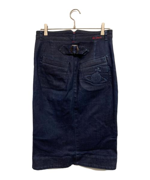 Vivienne Westwood RED LABEL（ヴィヴィアンウエストウッドレッドレーベル）Vivienne Westwood RED LABEL (ヴィヴィアンウエストウッドレッドレーベル) オーブデザインデニムスカート インディゴ サイズ:SIZE 3の古着・服飾アイテム