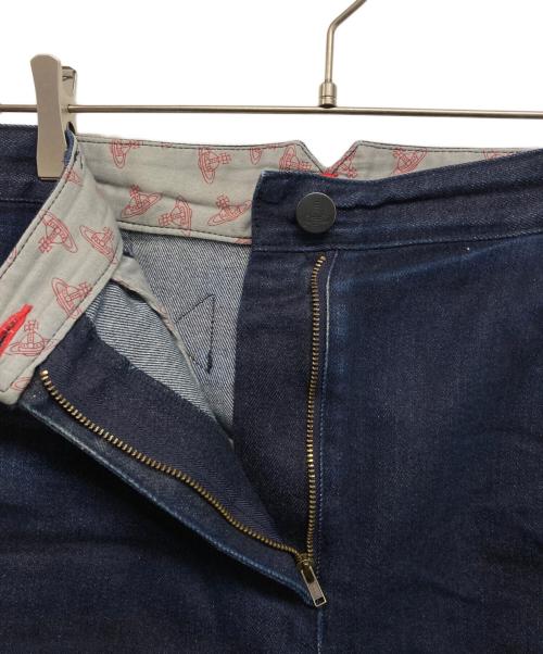 Vivienne Westwood RED LABEL（ヴィヴィアンウエストウッドレッドレーベル）Vivienne Westwood RED LABEL (ヴィヴィアンウエストウッドレッドレーベル) オーブデザインデニムスカート インディゴ サイズ:SIZE 3の古着・服飾アイテム