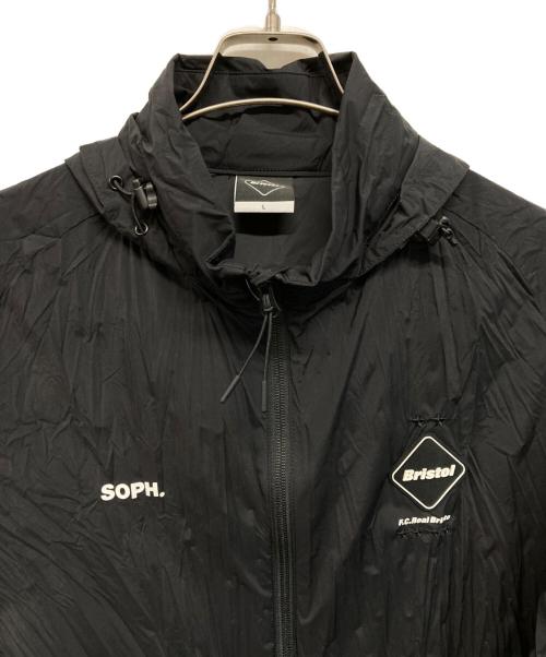 SOPH.（ソフ）SOPH. (ソフ) F.C.Real Bristol (エフシーレアルブリストル) ナイロンフーデッドジャケット ブラック サイズ:SIZE Lの古着・服飾アイテム