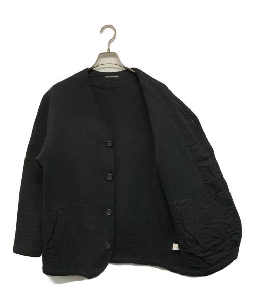 ISSEY MIYAKE（イッセイミヤケ）ISSEY MIYAKE (イッセイミヤケ) ノーカラーコート ブラック サイズ:SIZE 3の古着・服飾アイテム