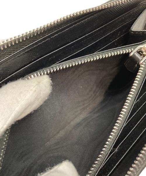 PRADA（プラダ）PRADA (プラダ) TESSUTO ラウンドファスナー ナイロンロングウォレット ブラック(ネーロ)の古着・服飾アイテム