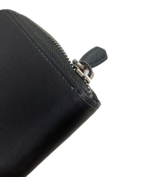 PRADA（プラダ）PRADA (プラダ) TESSUTO ラウンドファスナー ナイロンロングウォレット ブラック(ネーロ)の古着・服飾アイテム