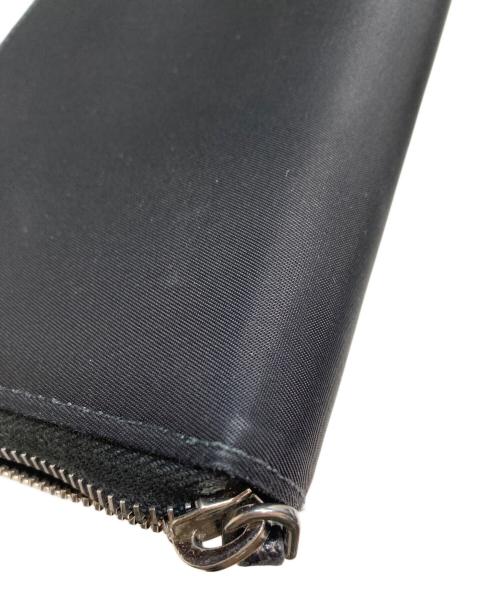 PRADA（プラダ）PRADA (プラダ) TESSUTO ラウンドファスナー ナイロンロングウォレット ブラック(ネーロ)の古着・服飾アイテム