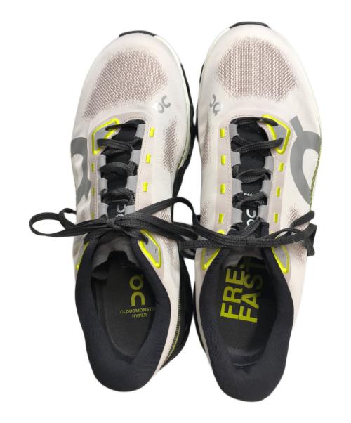 on（オン）on (オン) Cloudmonster Hyper クラウドモンスター ハイパー トレイルランニングスニーカー Fade | Lime ライム サイズ:27cmの古着・服飾アイテム