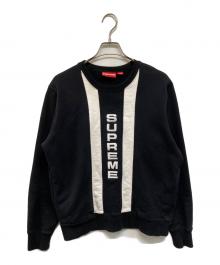 SUPREME（シュプリーム）の古着「フロント刺繍スウェット」｜ブラック×ホワイト