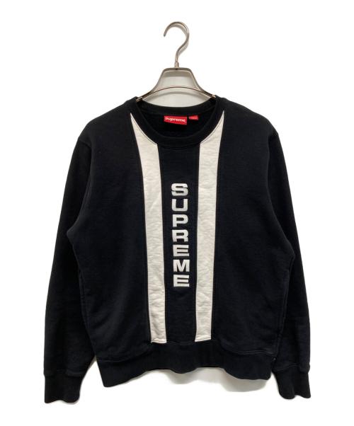 SUPREME（シュプリーム）Supreme (シュプリーム) フロント刺繍スウェット ブラック×ホワイト サイズ:Sの古着・服飾アイテム