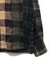 中古・古着 SEVEN BY SEVEN (セブンバイセブン) NEEDLE PUNCH WOOL CHECK（ニードルパンツウールチェック）シャツ グリーン×レッド サイズ:L：20000円