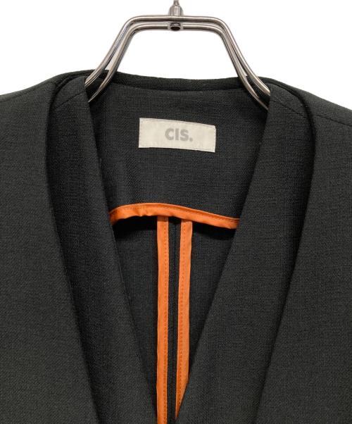 CIS.（シス）CIS. (シス) 3ピーススーツ リネンルックセットアップ ブラック サイズ:SIZE 38の古着・服飾アイテム