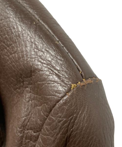 Custom Coat（カスタム コート）Custom Coat (カスタム コート) 50’S～60’Sレザージャケット ブラウン サイズ:Mの古着・服飾アイテム