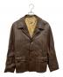 Custom Coat（カスタム コート）の古着「50’S～60’Sレザージャケット」｜ブラウン