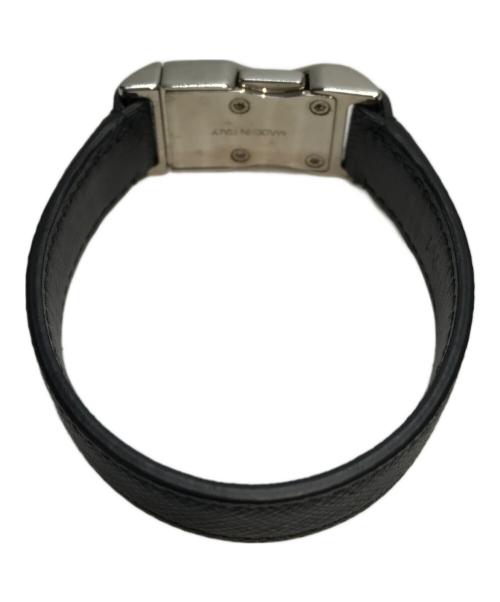 PRADA（プラダ）PRADA (プラダ) サフィアーノレザー ブレスレット ブラック サイズ:Mの古着・服飾アイテム