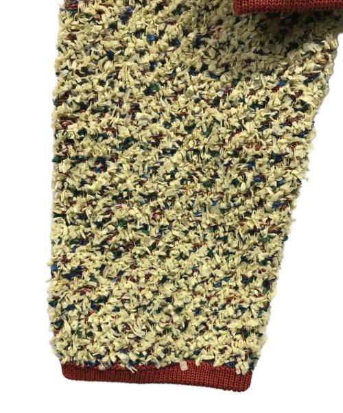 6(ROKU) BEAUTY&YOUTH（ロク ビューティーアンドユース）6(ROKU) BEAUTY&YOUTH (ロク ビューティーアンドユース) ミックス カーディガン ベージュ サイズ:SIZE FREE 未使用品の古着・服飾アイテム