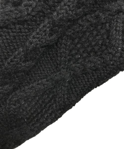 KOLOR（カラー）KOLOR (カラー) 17AW フェイクファー付ケーブル ニット ブラック サイズ:SIZE 3の古着・服飾アイテム