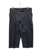 me ISSEY MIYAKEミーイッセイ ミヤケ）の古着「ワイドデニムパンツ」｜インディゴ