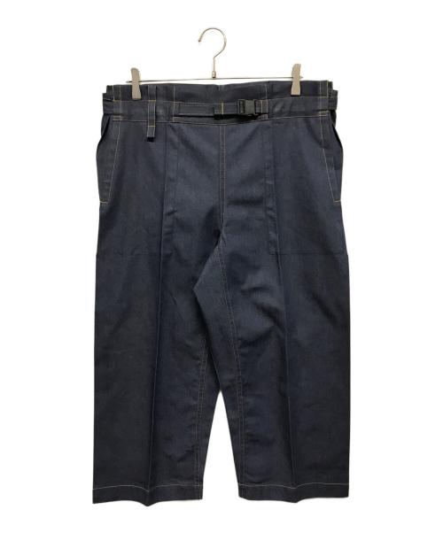 me ISSEY MIYAKE（ミーイッセイ ミヤケ）me ISSEY MIYAKE (ミーイッセイ ミヤケ) ワイドデニムパンツ インディゴ サイズ:-の古着・服飾アイテム