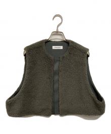 SACRA（サクラ）の古着「POODLE FUR SHORT GILET（プードル・ファー・ショート・ジレ）」｜グレー