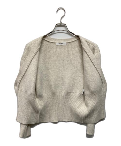 HER LIP TO（ハーリップトゥ）Her lip to (ハーリップトゥ) Lyra Gold Button Cardigan（ライラ・ゴールド・ボタン・カーディガン） アイボリー サイズ:FREEの古着・服飾アイテム