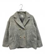 EMMA ROUUE VIFエマ ルージュ・ヴィフ）の古着「ラメシャギースライバーPコート」｜グレー