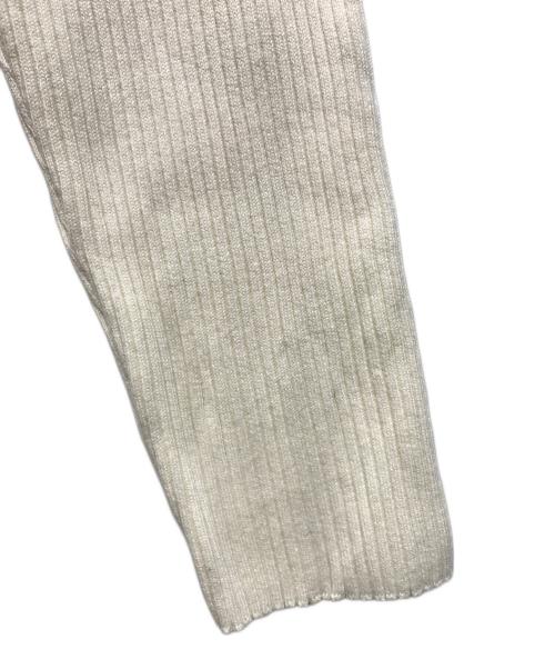 LACOSTE（ラコステ）LACOSTE (ラコステ) Snidel (スナイデル) スキッパーリブニットワンピース ベージュ サイズ:SIZE 36の古着・服飾アイテム