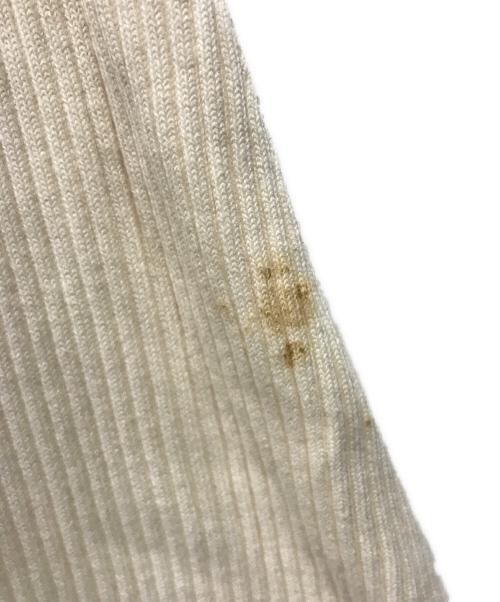 LACOSTE（ラコステ）LACOSTE (ラコステ) Snidel (スナイデル) スキッパーリブニットワンピース ベージュ サイズ:SIZE 36の古着・服飾アイテム