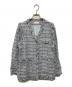 ORGUE（オルグ）の古着「Tweed fringe 2way jacket」｜ブルー