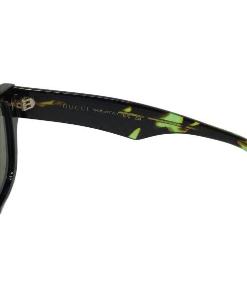 GUCCI（グッチ）GUCCI (グッチ) トータスシェル スクエアサングラス グリーン サイズ:53□21-145の古着・服飾アイテム