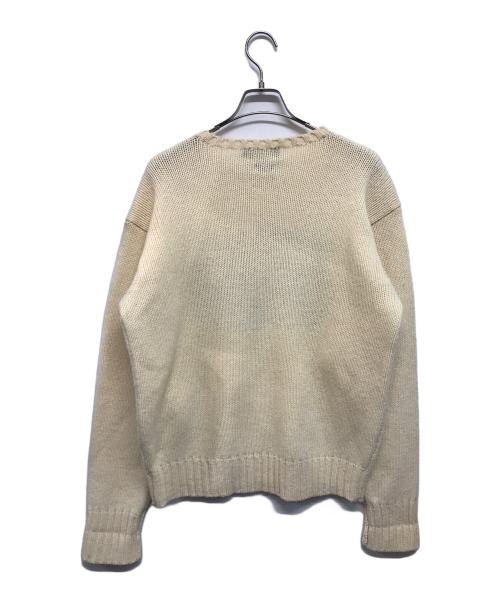 POLO RALPH LAUREN（ポロ・ラルフローレン）POLO RALPH LAUREN (ポロ・ラルフローレン) 90’s星条旗ウールニット ベージュ サイズ:Ｍの古着・服飾アイテム