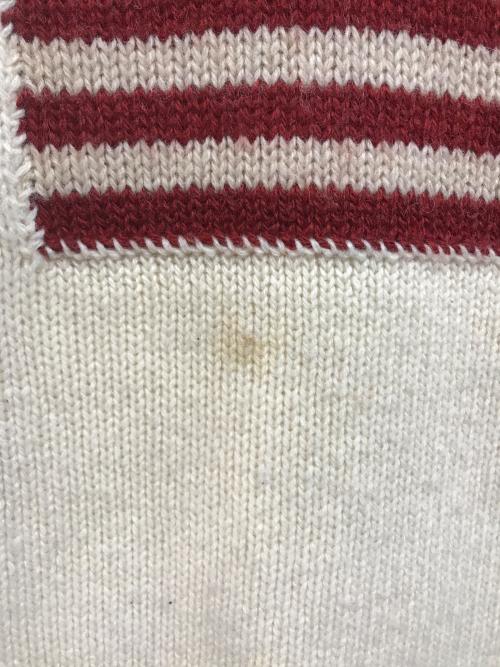 POLO RALPH LAUREN（ポロ・ラルフローレン）POLO RALPH LAUREN (ポロ・ラルフローレン) 90’s星条旗ウールニット ベージュ サイズ:Ｍの古着・服飾アイテム