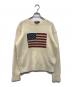 POLO RALPH LAUREN（ポロ・ラルフローレン）の古着「90’s星条旗ウールニット」｜ベージュ