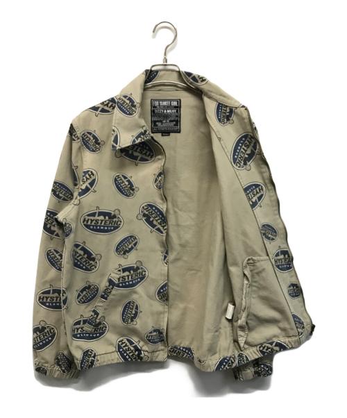 Hysteric Glamour（ヒステリックグラマー）Hysteric Glamour (ヒステリックグラマー) OVALWOMAN柄ジャケット ベージュ サイズ:Mの古着・服飾アイテム