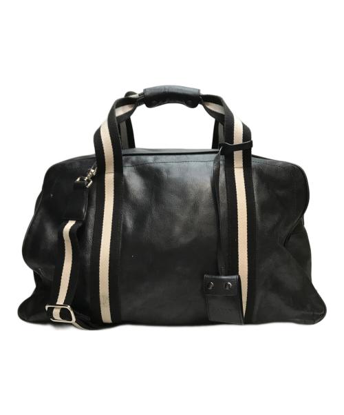 BALLY（バリー）BALLY (バリー) レザーボストンバッグ ブラックの古着・服飾アイテム