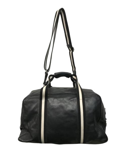 BALLY（バリー）BALLY (バリー) レザーボストンバッグ ブラックの古着・服飾アイテム