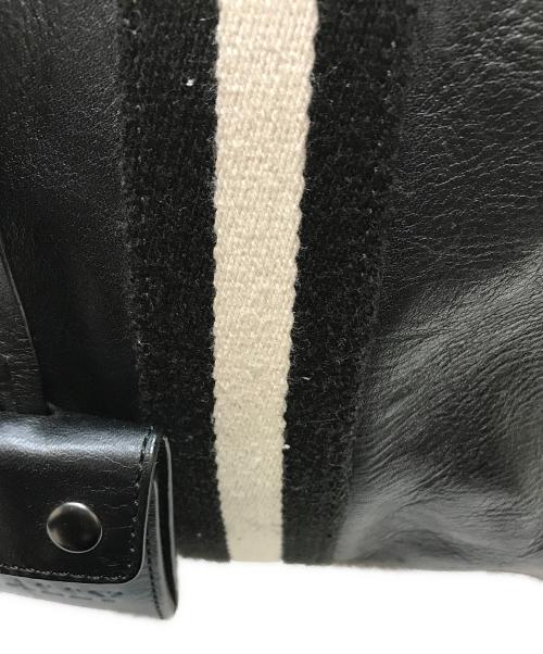 BALLY（バリー）BALLY (バリー) レザーボストンバッグ ブラックの古着・服飾アイテム