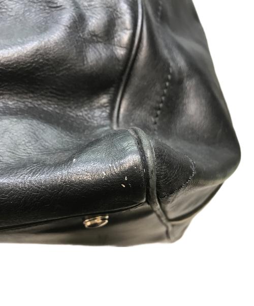 BALLY（バリー）BALLY (バリー) レザーボストンバッグ ブラックの古着・服飾アイテム