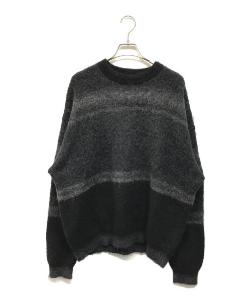YOKE（ヨーク）YOKE (ヨーク) ROTHKO BORDER CREW NECK グレー サイズ:SIZE 3の古着・服飾アイテム