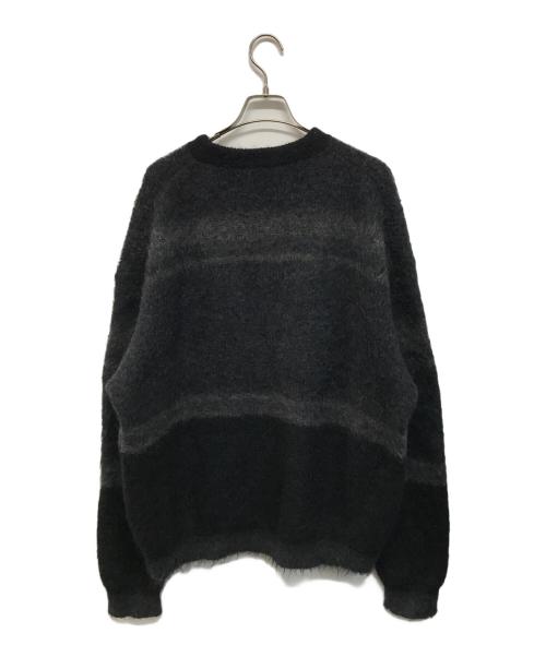 YOKE（ヨーク）YOKE (ヨーク) ROTHKO BORDER CREW NECK グレー サイズ:SIZE 3の古着・服飾アイテム