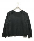 YOKEヨーク）の古着「BROKEN CREWNECK SWEATE（ブロークン クルーネック セーター）」｜ネイビー
