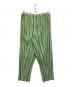 ISSEY MIYAKE（イッセイミヤケ）の古着「プリーツパンツ」｜グリーン