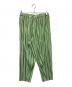 ISSEY MIYAKE (イッセイミヤケ) プリーツパンツ グリーン サイズ:3：22000円