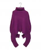 ISSEY MIYAKEイッセイミヤケ）の古着「変形ニット」｜パープル