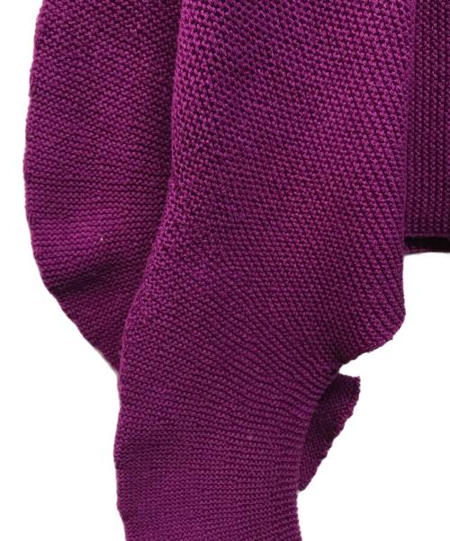 ISSEY MIYAKE（イッセイミヤケ）ISSEY MIYAKE (イッセイミヤケ) 変形ニット パープル サイズ:SIZE 2の古着・服飾アイテム
