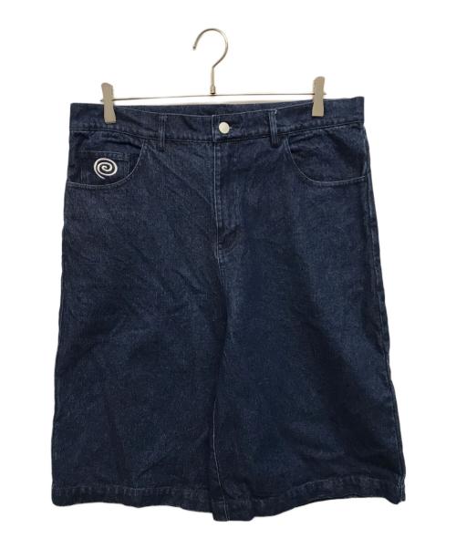 SOL soonerorlater（スーナーオアレイター）SOL soonerorlater (スーナーオアレイター) GuruGuru Denim Shorts(グルグルデニムショーツ) インディゴ サイズ:XLの古着・服飾アイテム