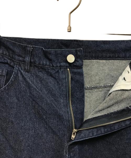 SOL soonerorlater（スーナーオアレイター）SOL soonerorlater (スーナーオアレイター) GuruGuru Denim Shorts(グルグルデニムショーツ) インディゴ サイズ:XLの古着・服飾アイテム