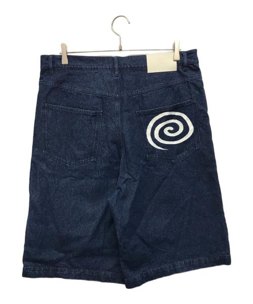 SOL soonerorlater（スーナーオアレイター）SOL soonerorlater (スーナーオアレイター) GuruGuru Denim Shorts(グルグルデニムショーツ) インディゴ サイズ:XLの古着・服飾アイテム